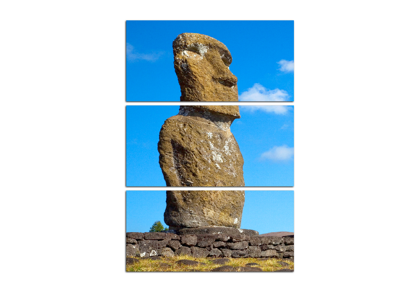 Obraz na plátně - Ahu Akivi moai - obdélník Obraz na plátně - Ahu Akivi moai - obdélník